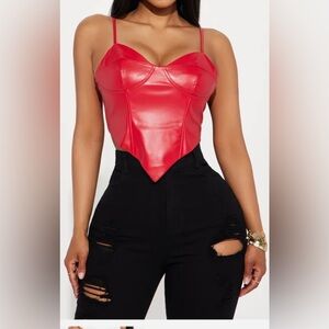 Fashion Nova Red Camisole Top